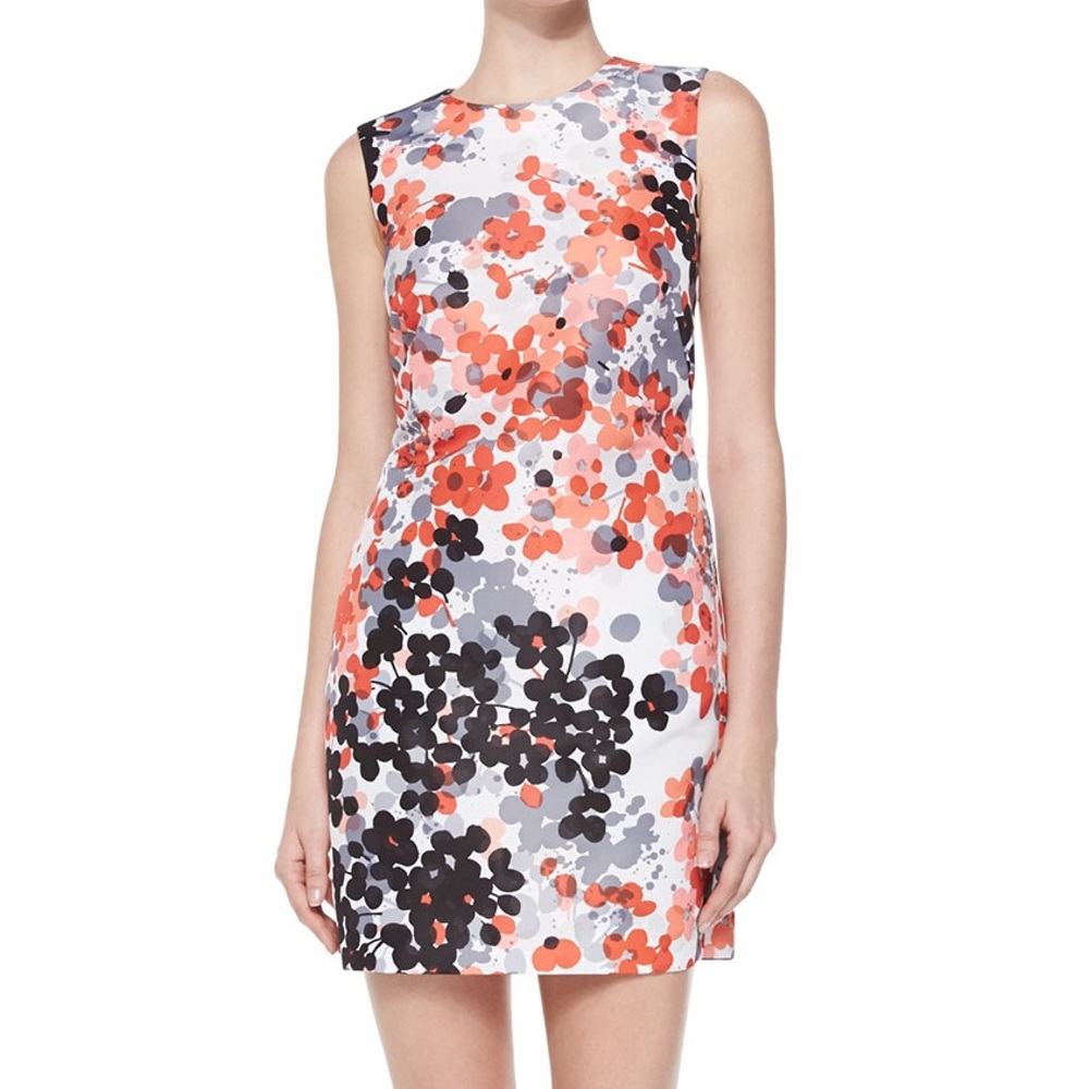 RED Valentino Abstract Floral Print Dress
